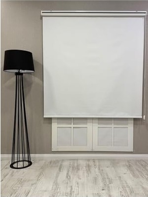 %100 Işık Geçirmez Blackout Stor Perde, Beyaz, 180 x 200