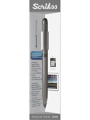 Ahes Touch Pen 599 Stylus Tükenmez Kalem Titanyum