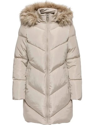 Only Onlmynte Bf Long Puffer Otw Bej Kadın Ceket 15238323