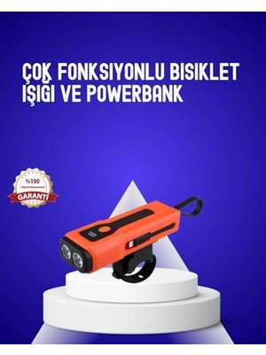 Bomii 600 Lümen Şarjlı Bisiklet Farı Cob Yan Çakar Acil Durum