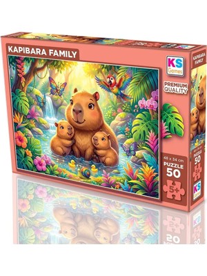La Boom 31758 Kapi̇bara 50 Parça Puzzle - 1 Adet