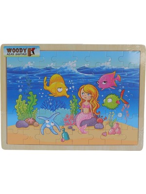 La Boom S00006471 Sun Kdm Woo Tahta Pzl 48 Deni̇z Kizi - 1 Adet