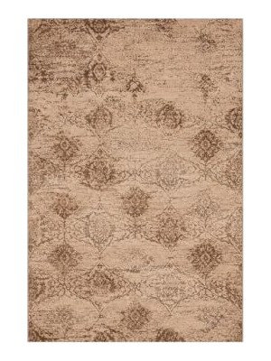 Trendexa Liva Klasik Desenli Jüt Taban Dokuma Halı, Salon, Oturma ve Yatak Odası Için, Kahverengi, 120X180 cm