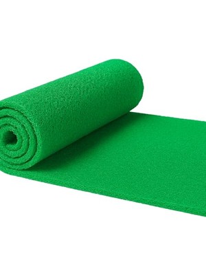 Mey İthalat Beylin Kıvırcık Pvc Paspas Iç Dış Zemin Halı Yolluk Kapı Önü Havuz Banyo Duş Iş Yeri Apartman Paspası Kıvırcık Hijyenik Antibakteriyel Paspas Halı 12MM (Yeşil, 100 x 100)