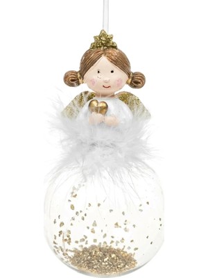 BRANDSMITHS Golden Heart Angel Yılbaşı Ağacı Süsü