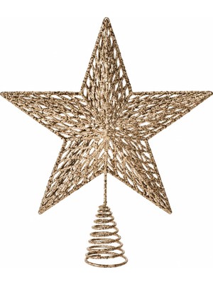 BRANDSMITHS Champagne Starlight Yılbaşı Ağacı Tepe Yıldızı