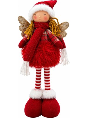 BRANDSMITHS Ruby Christmas Angel Dekoratif Melek Figürü - 40 cm