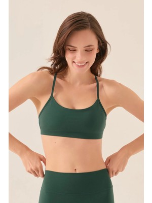 Los Ojos x Ece Yeşil Spor Sütyeni Super Crop Top