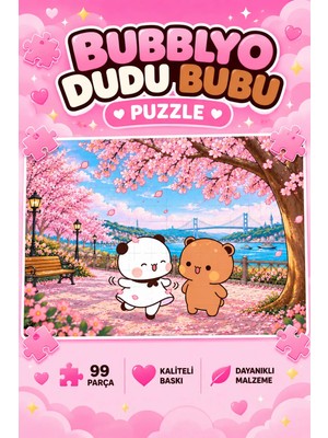 Bubblyo Dudu Bubu 99 Parça A4 Puzzle 🧩💗