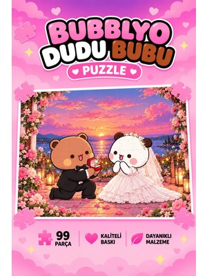 Bubblyo Dudu Bubu 99 Parça A4 Puzzle 🧩💗