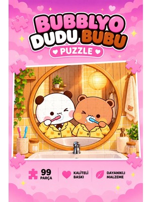 Bubblyo Dudu Bubu 99 Parça A4 Puzzle 🧩💗
