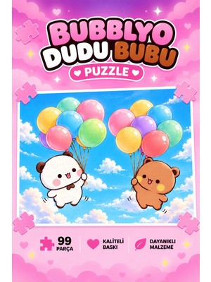 Bubblyo Dudu Bubu 99 Parça A4 Puzzle 🧩💗