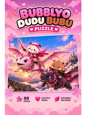 Bubblyo Dudu Bubu 99 Parça A4 Puzzle 🧩💗