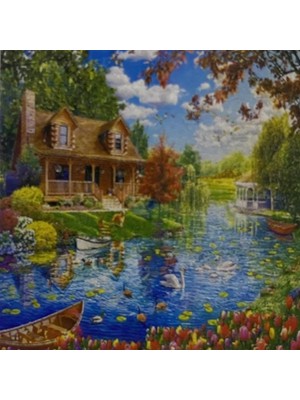 Rafta 5d Yapışan Boncuk Mozaik Tablo 30 * 40 cm L10
