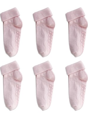 Rafta Tr Monochrome Series Organik Pamuklu Kaydırmaz Çocuk-Bebek Çorabı 6'li Set