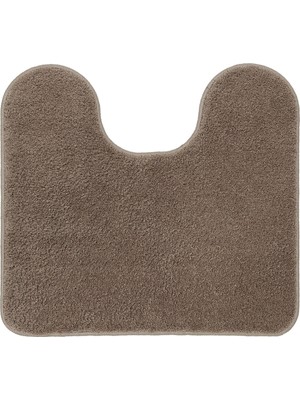 Ikea Backmara Klozet Önü Paspası Kalın Kabarık Tüylü Lateks Kaymaz Tabanlı Yıkanabilir Paspas Bej 55 x 60 cm