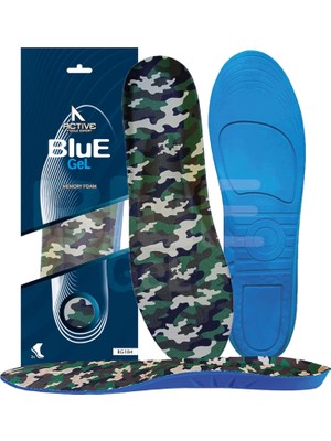 Rafta Tr BG184.ML | Yumuşak Memory Foam, Darbe Emici, Ortopedik, Yorgunluk Alan, Asker Botları Iç Tabanlık (36-40, Kamuflaj)