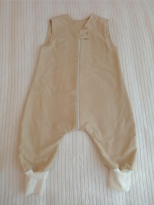Rafta Tr Kolsuz Uyku Tulumu, %100 Doğal Pamuk, Çift Kat Pazen, Unisex, 1.0 Tog, 20-24°c, 0-6 Ay, Bej
