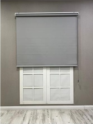 Defne Store Stor Perde Ithal Mat Polyester P1080, Açık Gri, 100 x 200