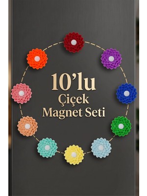Ventatek Çiçek Magnet Seti 10'lu