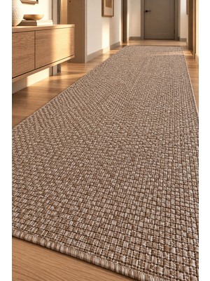 Melaris Halı Cehu Yolluk Naturel Jüt Halı Örme Kilim Sisal Hasır Halı Mutfak Balkon Halısı