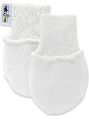 Ecotrend Yenidoğan Bebek Eldiveni 398 Beyaz ECO123