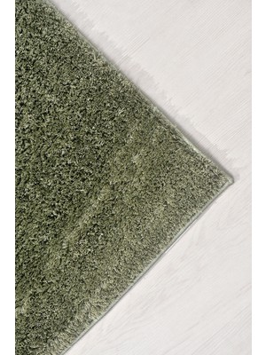 Ehm Mars-Yeşil-Premium Kadifemsi Halı Oturma Odası-Salon-Mutfak-Kaymaz Taban -Yıkanabilir-Modern 120X200