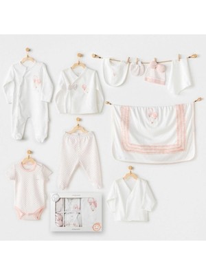 Ecotrend AC25551 Newborn Set Pınk Baloons 10'lu Hastane Çıkışı Ekru ECO123