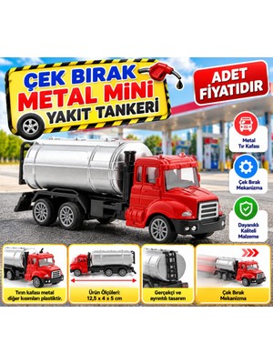Bezos Çek Bırak Metal Mini Yakıt Tankeri (Adet Fiyatıdır) BZELDR05