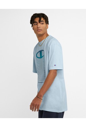 Champion t best sale shirt light blue