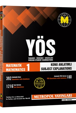 metropol Yös トルコ大学参考書 metropol Yös トルコ大学参考書 TR-YOS Mathematics All