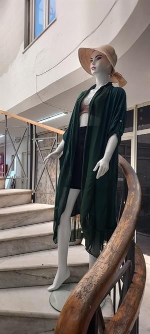 Eren Style Itayan Ipek Detaylı Oversize Kaftan görsel 2