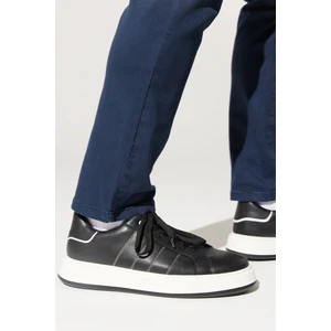 ALTINYILDIZ CLASSICS Erkek Siyah-beyaz Rahat Taban Spor Sneaker Ayakkabı
