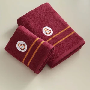 Lisanslı Galatasaray Arma Pamuk 50X90 cm Yüz Havlusu Kırmızı