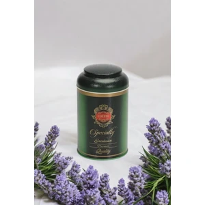 Premium Desenli Kahve Saklama Kabı Metal 1.4 lt - Koyu Yeşil
