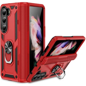 Samsung Galaxy Z Fold 5 Çift Katmanlı ve Yüzüklü Tam Koruma Vega Premium Kılıf