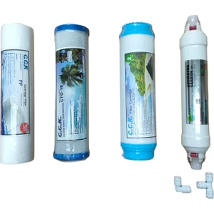 WaterKing plus Açık Kasa (hausıng) 4'lü Su Arıtma Filtre Seti