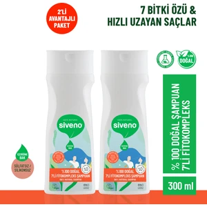 %100 Doğal Fitokompleks Şampuan 7 Değerli Bitki Yoğun Dökülme Karşıtı Besleyici Dolgunlaştırıcı 300 ml X 2 Adet