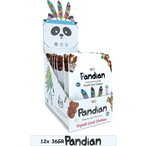 OG natural 12'li Pandian Organik Çocuk Çikolatası 36 gr