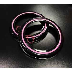 Peteksiz Neon Işıklı 20CM Midrange Hoparlör Kapağı Plastik 1takım 2ADET Hoparlörünüz Görünür