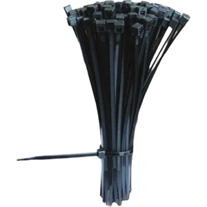 - 30CM x 4,8mm  Kablo Bağı - Plastik Cırt Kelepçe - Kablo Bağı - Siyah