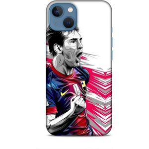 Apple iPhone 13 Milce Futbolcular 19 Lionel Messi Lacivert Tam Koruma Kılıf