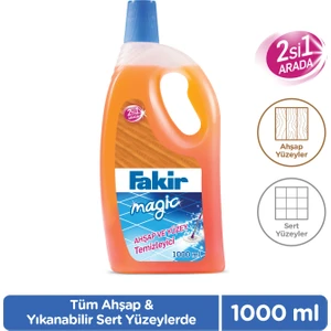 Magic 2'si 1 Arada Ahşap ve Sert Yüzey Temizleyici 1L
