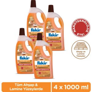 Parkett Nano Teknolojili Ahşap Temizleyici 1000ml x 4 Adet
