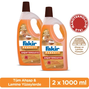 Parkett Nano Teknolojili Ahşap Temizleyici 1000ml x 2 Adet