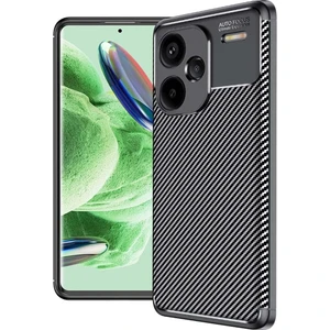 M.TK Moveteck Xiaomi Redmi Note 13 Pro Plus Kılıf Kamera Korumalı Çizgili Karbon Desenli Görünümlü Uzun Ömürlü Renk Atmaz Silikon Armor Fit Kapak
