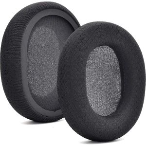 Mrs Toys Stelseries Arctis 3 5 7 9 9x Pro Uyumlu Kulaklık Süngeri Pedi Kulaklık Yastığı Pedi-Siyah