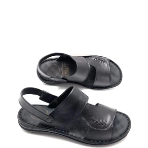 Hakiki Deri Tam Ortopedik Masajlı Erkek Sandalet