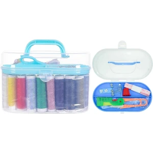 Iplik Düğme Makas Mezura Iğne Kancalı Mini Dikiş Kutusu Seti 40 Parça