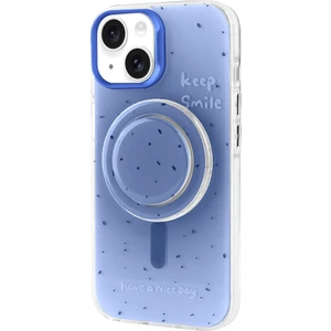 Case 4u Apple iPhone 13 Kılıf Magsafe Şarj Özellikli Tak-Çıkar Pop Soketli Tiktok Kapak Mavi